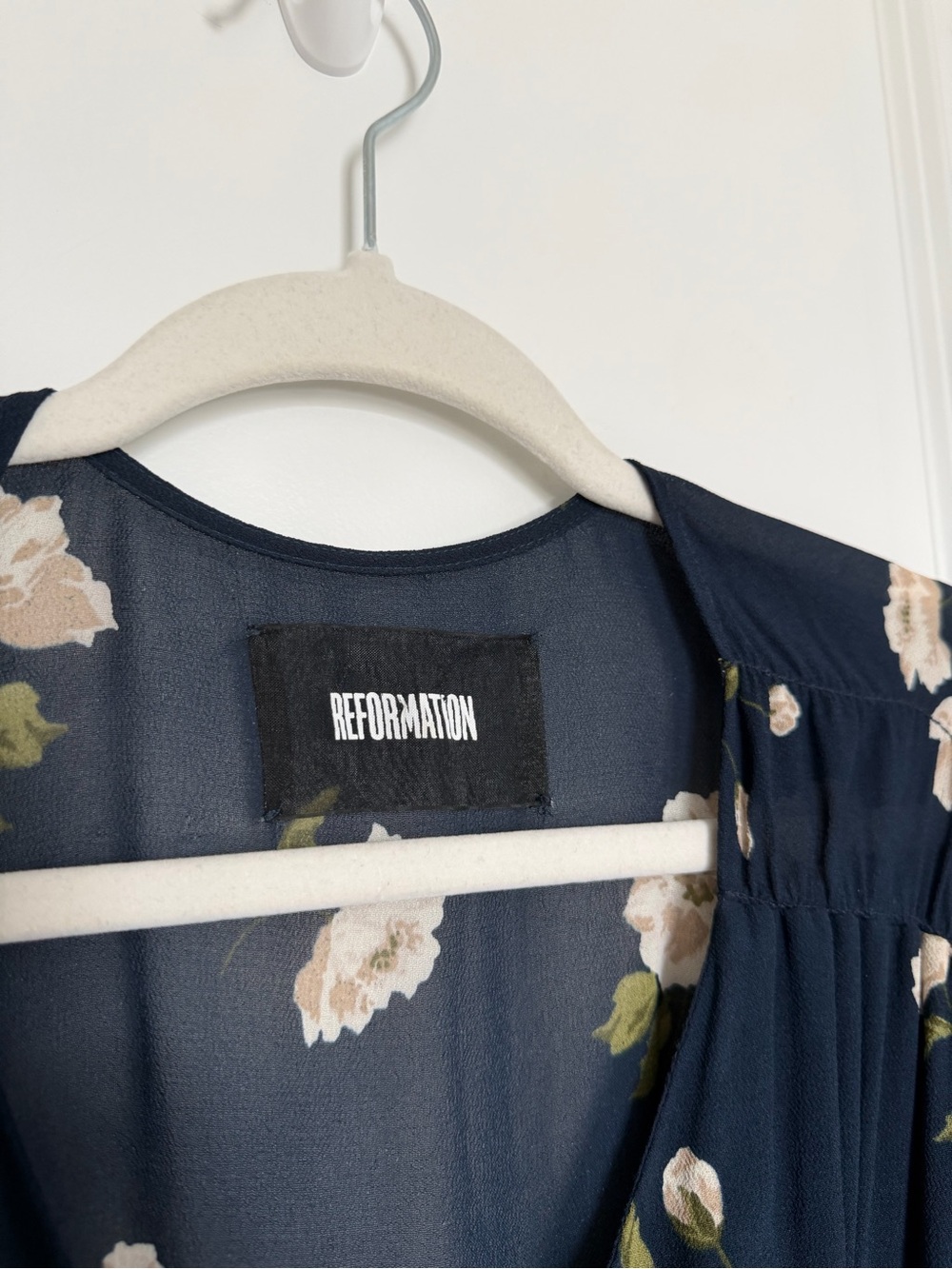 Reformation Floral Wrap Midi Dress - Picture 3 of 5